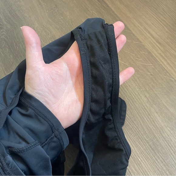 Y2K Nike Swim Micro Mini Skirt Belt Center Back Logo Black Womens Size 14 - Picture 4 of 8